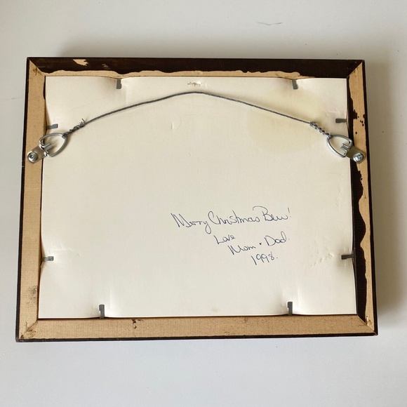 R.Colebrook Wolf Pack on Cliff Painting Framed Print Vintage Fine Art Wall Decor - Picture 5 of 7